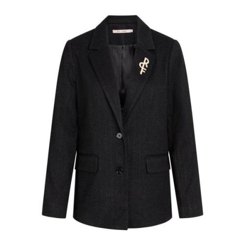 Stilig Svart Blazer for Arbeid