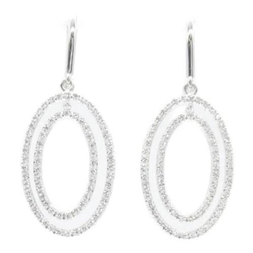 Pre-owned White Gold earrings