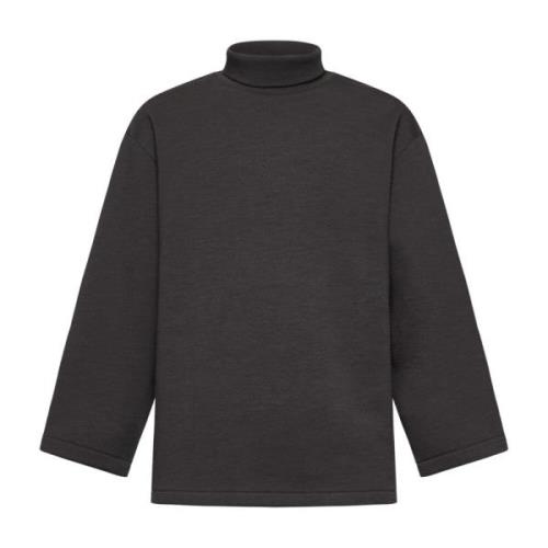 Brun Melange Høyhalset Sweatshirt