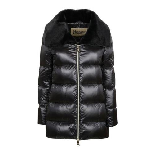 Nylon Ultralight Faux Fur Jakke