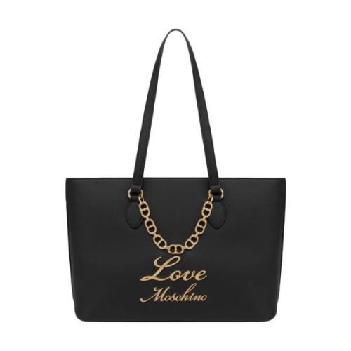 Trendy Heart Chain Shopper Bag