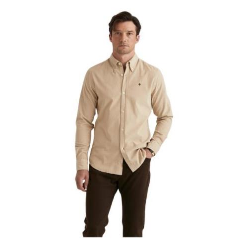 Khaki Morris Stockholm Douglas Cord Shirt-Slim Fit Skjorte