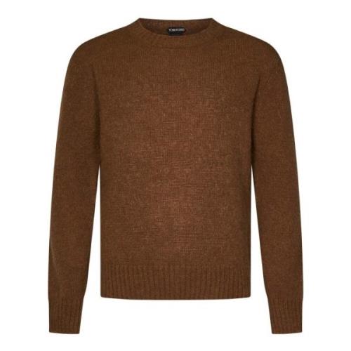 Luksuriøs Brun Crewneck Sweater Aw24