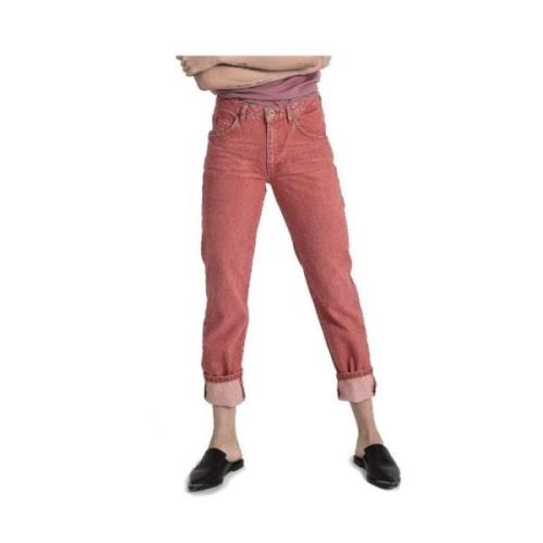 Crimson Bandito High-Waisted Jeans