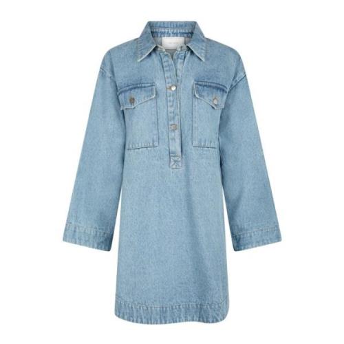 Denim Kjole Smoke Blue Oversized