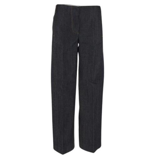 Stilige Selvedge Denim Brede Bukser