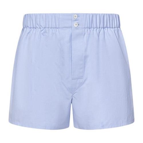 Klar Blå Bomull Boxershorts