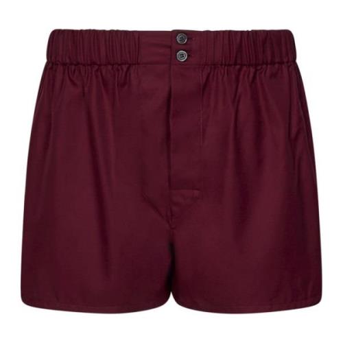 Luksus Bordeaux Bomull Boxer Shorts