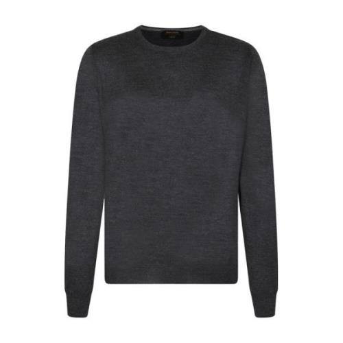 Mørk Grå Crew Neck Ullgenser