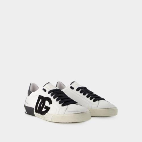 Portofino Sneakers - Skinn - Svart/Hvit