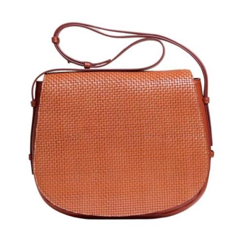 Håndvevd skinn crossbody veske