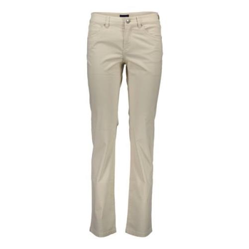 Stilig Beige Slim-Fit Jeansbukse