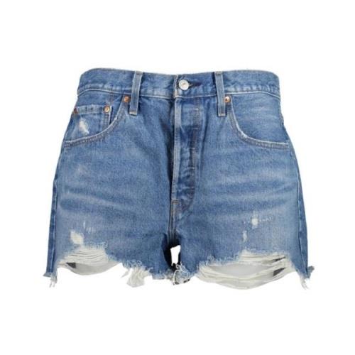 Vintage 501 Denim Shorts med Distressed Look