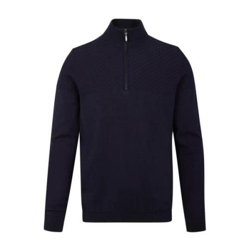 Navy Zip Sweater Abel 20584