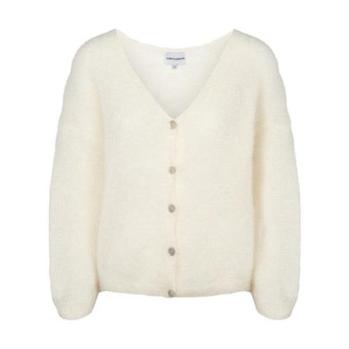 Hvit Mohair Cardigan - Sommerstil