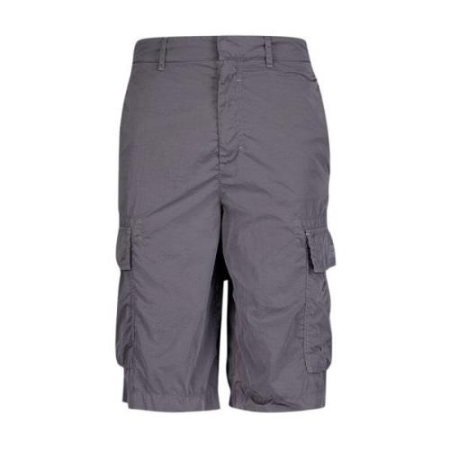 Moderne Utility Cargo Shorts i Grå