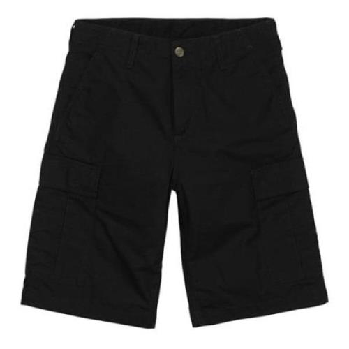 Cargo Shorts Svart Regular Fit Sommer