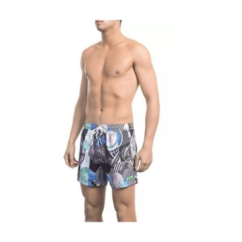 Multifarget Badeshorts med All-over Print