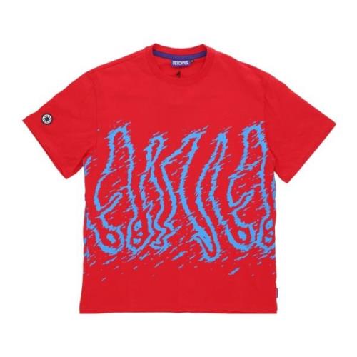 Rød Herre Tee med Octopus Logo