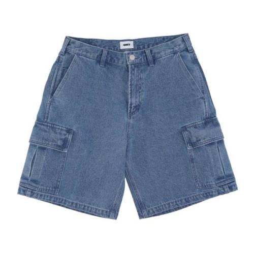 Cargo Denim Shorts Lys Indigo