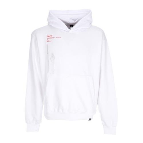 Miyamoto Musashi Lettvekts Hoodie Hvit