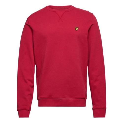 Herre Crew Neck Sweatshirt Elektrisk Rosa