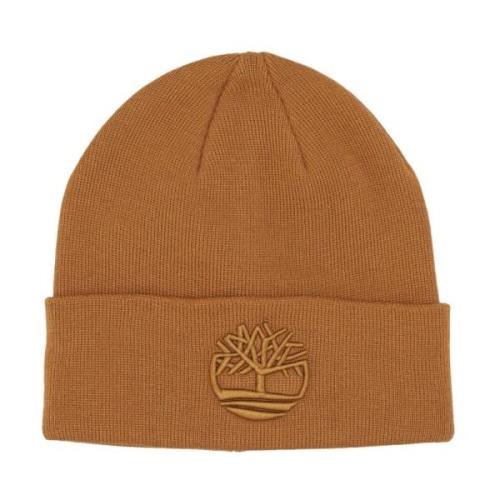 Brodert Beanie Lue i Hvete