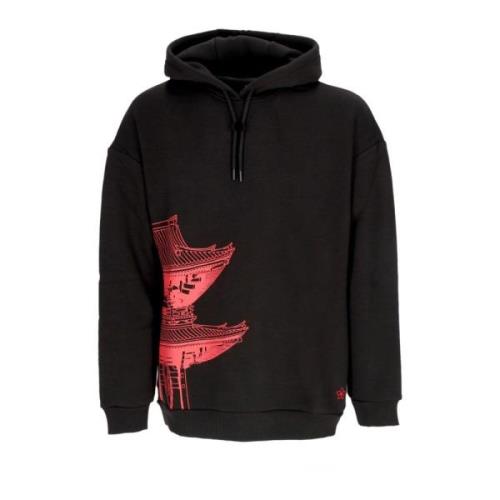 Tokyo Over Hoodie Svart/Magenta