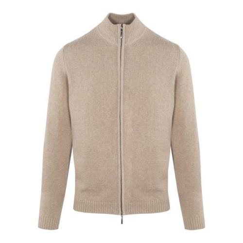 Beige Wool Cardigan Overdeler