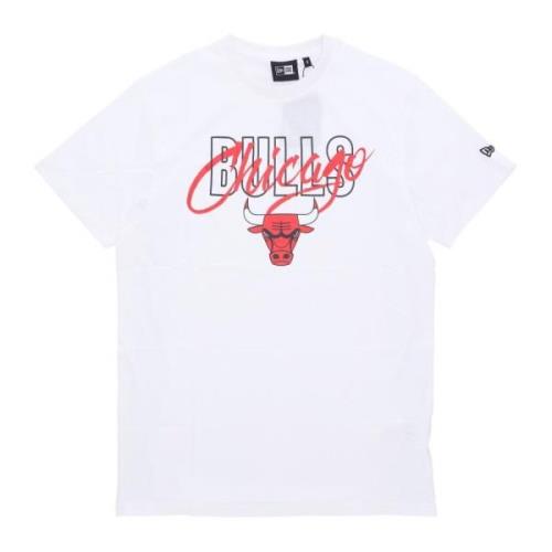 Chicago Bulls Script Tee Hvit/Rød