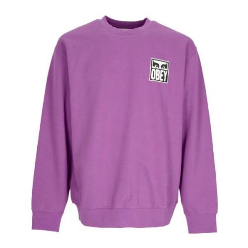 Ikonsk Crewneck Sweatshirt Lett Fransk Terry