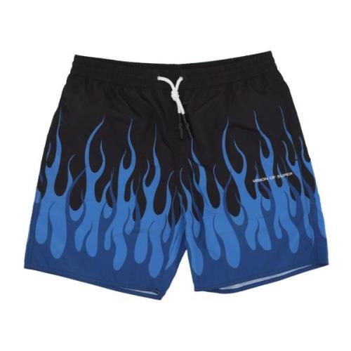 Flames Svømmeshorts Svart/Blå