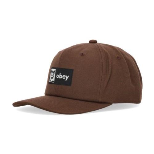 Klassisk Snapback Brun Bøyd Skyggehue