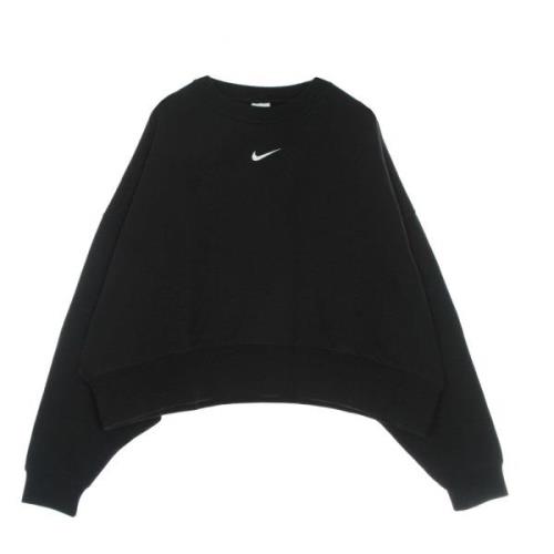 Oversize Crewneck Sweatshirt Svart/Hvit