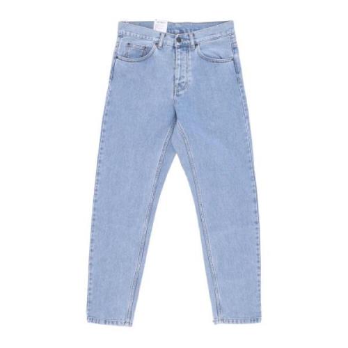 Blåstein Bleket Avslappet Passform Jeans