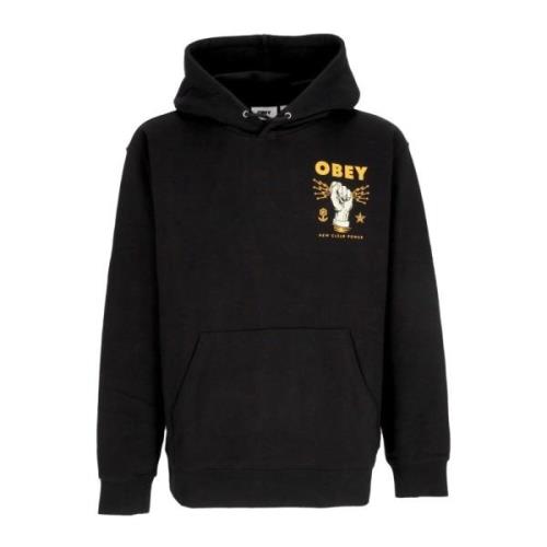 Lett Hettegenser Ny Clear Power Hoodie Fleece Svart