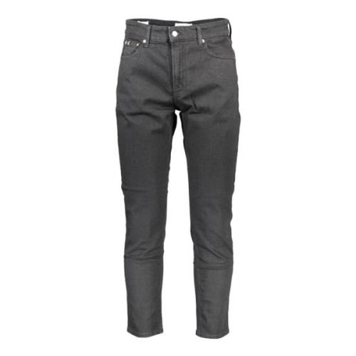 Sort Skinny Fit Bomull Jeans