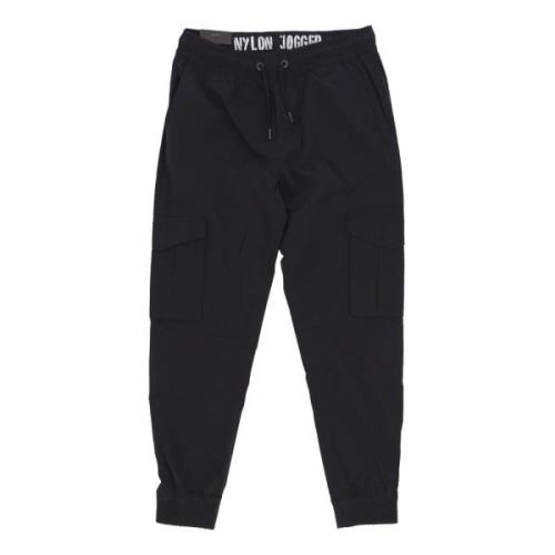 Nylon Cargo Jogger Pants