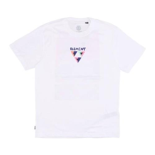 Hvit Crew Neck Tee med Logo