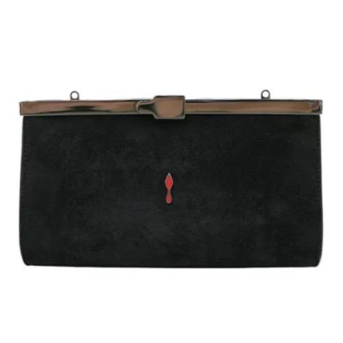 Pre-owned Suede clutches