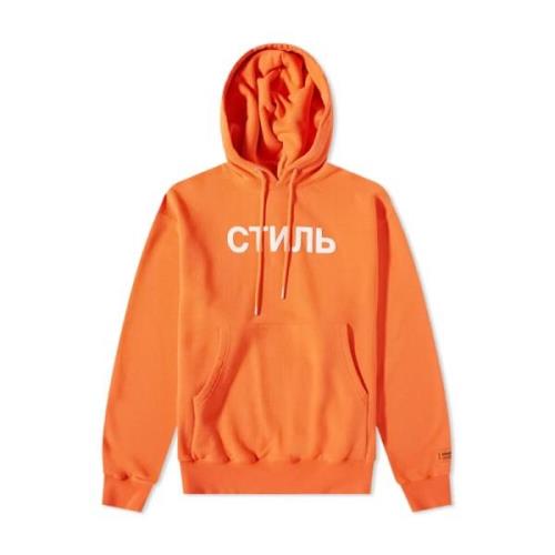 Ctnmb Logo Hoodie Orange/White Sweatshirt