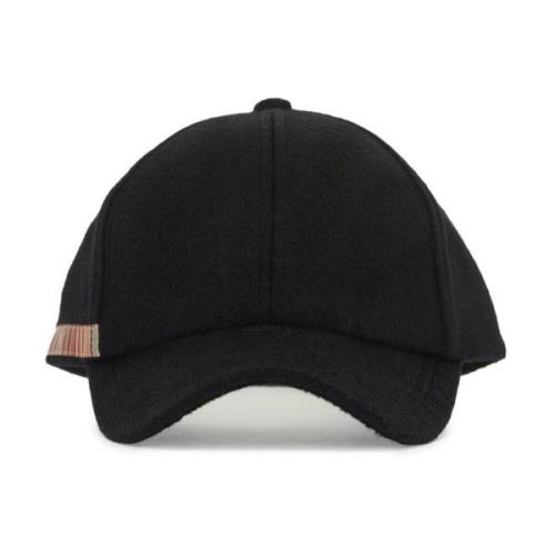 Stripet ull baseballcap