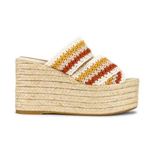 Kile Espadrilles Sandaler Multifarget Logo Hæl