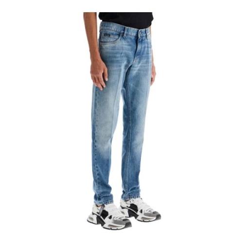 Lavtliggende jeans med vanlig passform