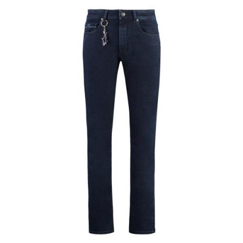 Slim Fit Jeans med Logo Charm