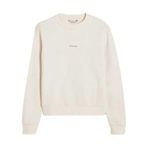 Hvit Regular Crew Sweatshirt