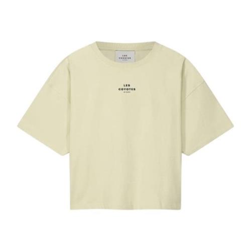 Hvit Jade Logo Boxy-Fit Tee