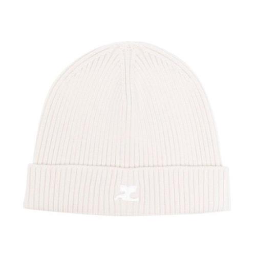 Logo-Patch Ribbestrikket Beanie