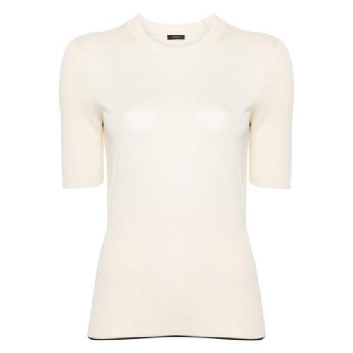 Casual kortermet beige T-skjorte