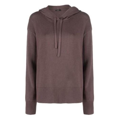 Brun Cashmere Bomull Casual Hoodie